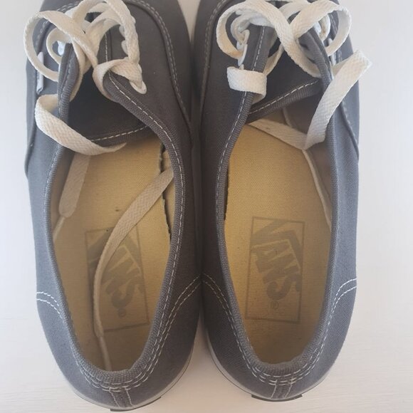 Vans Classic Laceup Low Top Shoes Gray Size Mens 6 Womens 7.5 - Picture 6 of 7